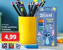 Lidl BENIAMIN Kredki pastelowe, 12 kolorów oferta