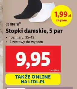 Lidl Stopki damskie, 5 par oferta