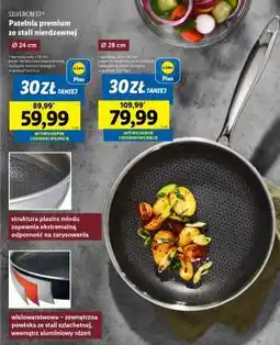 Lidl SILVERCREST Patelnia premium ze stali nierdzewnej Ø 24 cm oferta