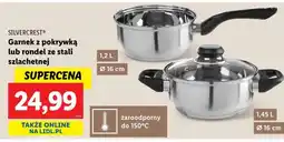 Lidl SILVERCREST Garnek z pokrywką lub rondel ze stali szlachetnej oferta