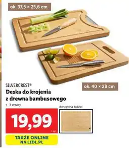 Lidl Deska do krojenia z drewna bambusowego oferta