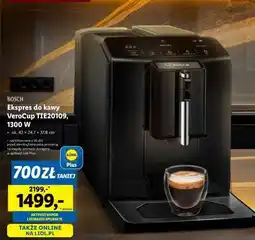 Lidl Ekspres do kawy Bosch VeroCup TIE20109 oferta