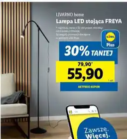Lidl Lampa LED stojąca FREYA oferta