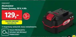 Lidl PARKSIDE Akumulator litowo-jonowy, 20 V, 4 Ah oferta