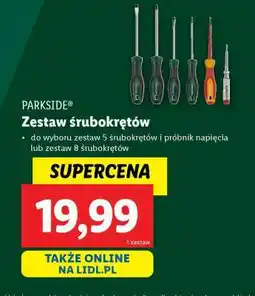 Lidl Parkside Zestaw śrubokrętów oferta
