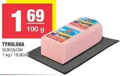 Spar Kiełbasa tyrolska Sokołów oferta