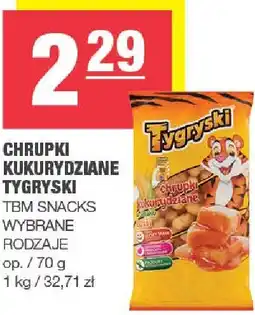 Spar Chrupki kukurydziane Tygryski TBM SNACKS oferta