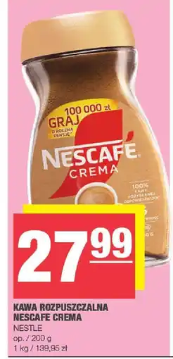 Spar Kawa rozpuszczalna Nescafe Crema NESTLE oferta