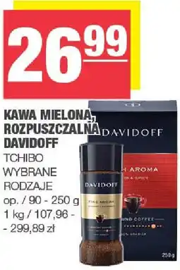 Spar Kawa mielona Davidoff Tchibo oferta