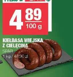 Spar Kiełbasa wiejska z cielęciną Spar oferta