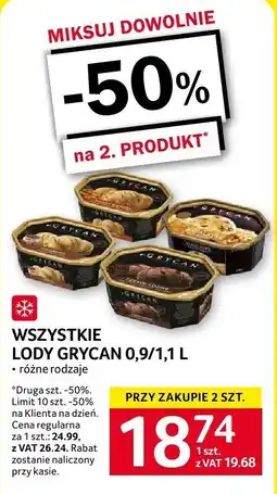 Selgros Lody Grycan oferta