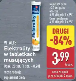 ALDI Elektrolity w tabletkach musujących oferta