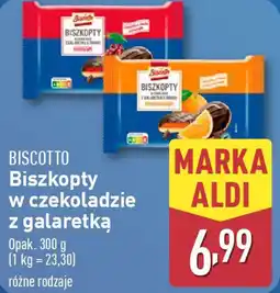 ALDI Biszkopty w czekoladzie z galaretką oferta