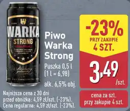 ALDI Piwo Warka Strong oferta