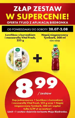 Biedronka Napój wiśnia-jabłko Tymbark oferta