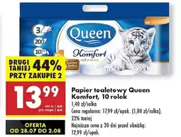Biedronka Papier toaletowy komfort Queen oferta