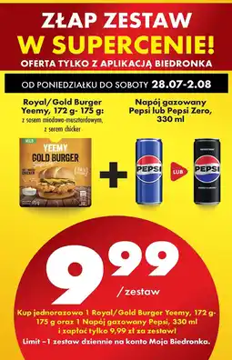 Biedronka Napój Pepsi Zero oferta