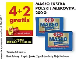 Biedronka Masło ekstra Mlekovita Polskie oferta