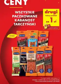 Biedronka Kabanosy pieczone wieprzowe Tarczyński oferta