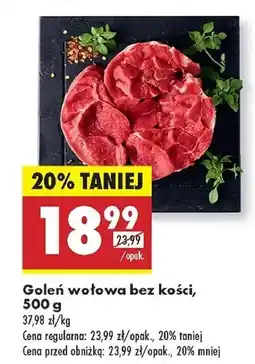 Biedronka Goleń wołowa bez kości oferta