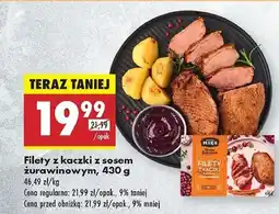 Biedronka Filety z kaczki sosem żurawinowym Kraina Mięs oferta