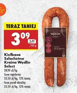 Biedronka Kiełbasa szlachetna Kraina Wędlin Select oferta