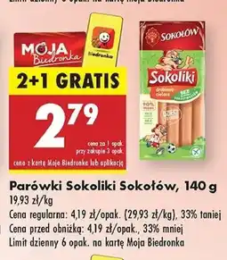 Biedronka Parówki Sokołów Sokoliki oferta