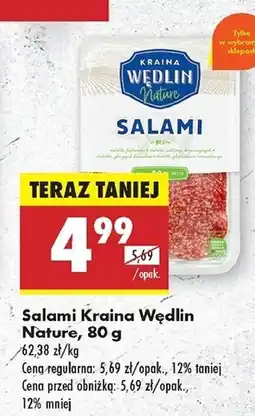 Biedronka Salami Kraina Wędlin Nature oferta
