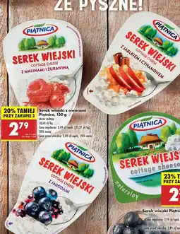 Biedronka Serek wiejski z jabłkiem i cynamonem Piątnica Wiejski oferta