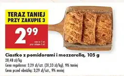 Biedronka Ciastko z pomidorami i mozzarellą oferta