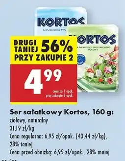 Biedronka Kortos ser sałatkowy Turek Naturek oferta