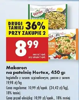 Biedronka Makaron na patelnię penne z sosem serowym Hortex oferta