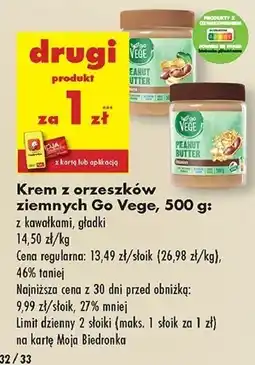 Biedronka Krem orzechowy smooth Govege oferta