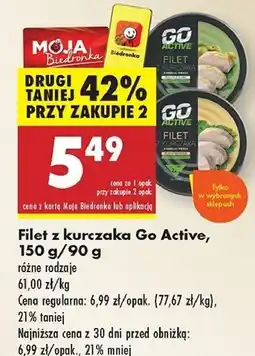 Biedronka Filet z kurczaka w sosie Go Active oferta