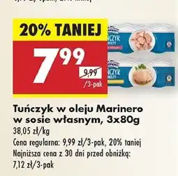 Biedronka Tuńczyk w oleju Marinero oferta