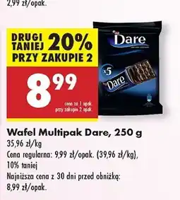 Biedronka Wafelki w ciemnej czekoladzie Eti Dare oferta