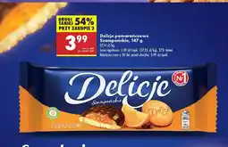 Biedronka Ciastka z galaretką pomarańczową Delicje Szampańskie oferta
