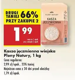 Biedronka Kasza jęczmienna wiejska Plony Natury oferta