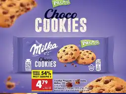 Biedronka Ciastka z kawałkami czekolady Milka Pieguski oferta