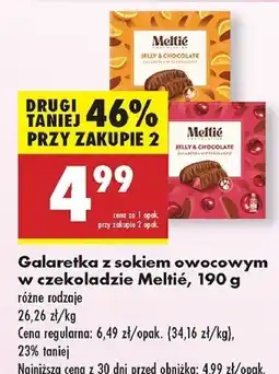 Biedronka Galaretki wiśniowe Meltie oferta
