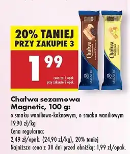 Biedronka Chałwa sezamowa o waniliowo-kakaowa Magnetic oferta
