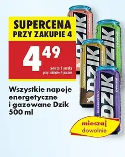 Biedronka Napój energetyczny tropic zero Wk Dzik oferta