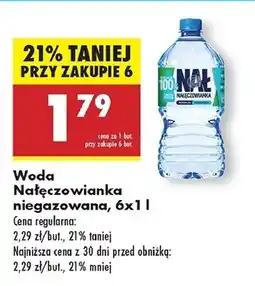 Biedronka Woda niegazowana Nałęczowianka oferta