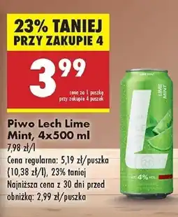 Biedronka Piwo Lech Lime Mint oferta