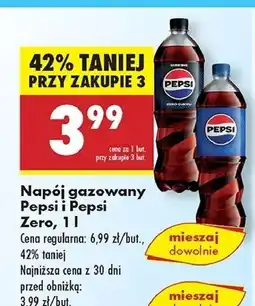 Biedronka Napój Pepsi Zero oferta