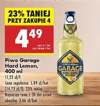 Biedronka Piwo Garage Hard Lemon oferta