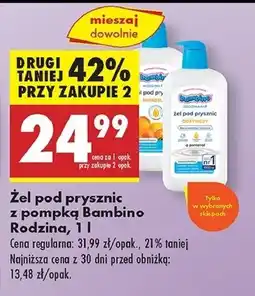 Biedronka Żel pod prysznic mirabelka Bambino Rodzina oferta
