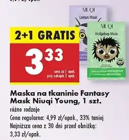 Biedronka Maseczka na tkaninie oczyszczenie Niuqi Fantasy Mask oferta