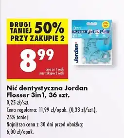 Biedronka Nić wykałaczka i czyścik do języka Jordan 3-In-1 Flosser oferta