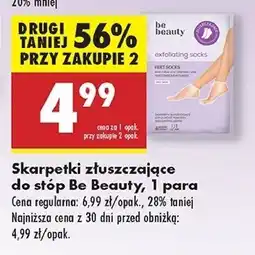 Biedronka Skarpetki złuszczające do stóp Be Beauty Care oferta